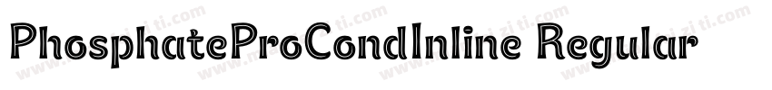 PhosphateProCondInline Regular字体转换